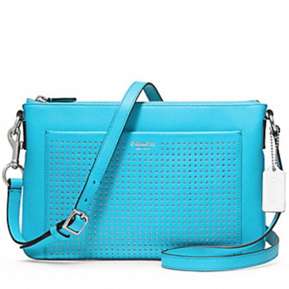 COACH Legacy Perforated Leather Crossbody